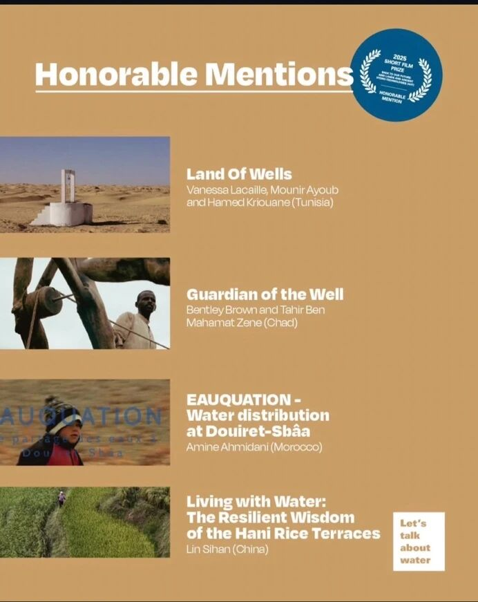 Recently, at the 6th WAMU-NET held in Brasilia, the work “Living with Water: The Resilience Wisdom of the Hani Rice Terraces”, created jointly by Lin Sihan and Lin Yiqi, students of #CUC SIS, was awarded the Honorable Mention.