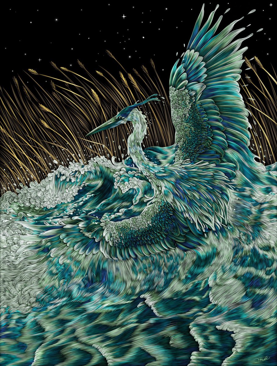 Good morning and happy Monday! ☀️

‘Spirit of the River’
0.5 ETH on <a href="/SuperRare/">SuperRare</a> 

One of my favourite artworks of this year 😌