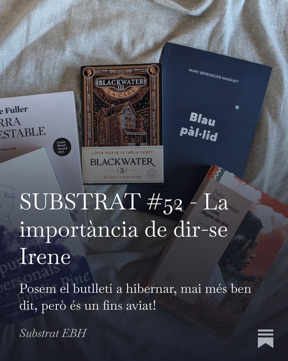 📝Ja teniu disponible el Substrat #52, amb el format i continguts habituals. Com us expliquem allà, posem el butlletí a hibernar unes setmanes perquè la vida és així, però si us penseu que us deslliurareu de nosaltres, ens sap greu dir-vos que no. 👇
elsbookhunters.substack.com/p/substrat-52-…