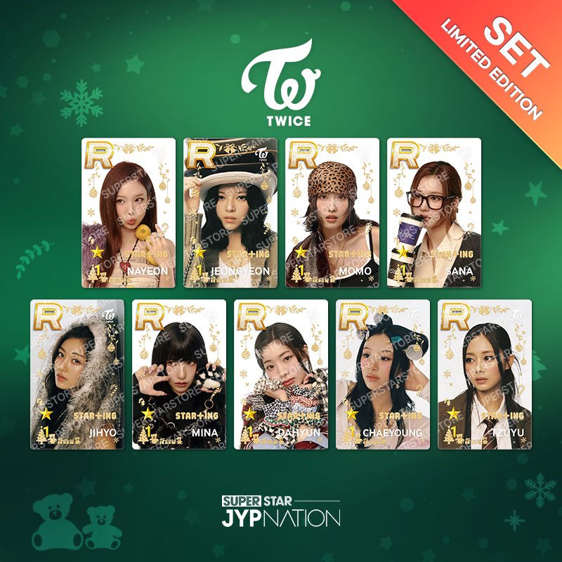 TWICE Superstar SSJYP JYP Nation Photocard Star+ing Winter
