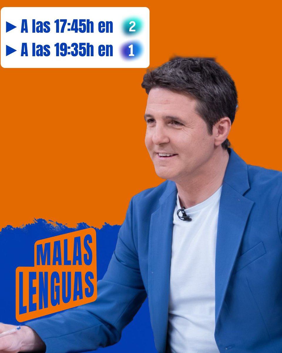 👋 Arrancamos con energía una nueva semana y un nuevo mes desde #MalasLenguas con <a href="/JesusCintora/">Jesús Cintora</a> 

📲 Nos vemos esta tarde:
🟠 17:45h en La2
🔵 19:35h en La1

¡Os esperamos!