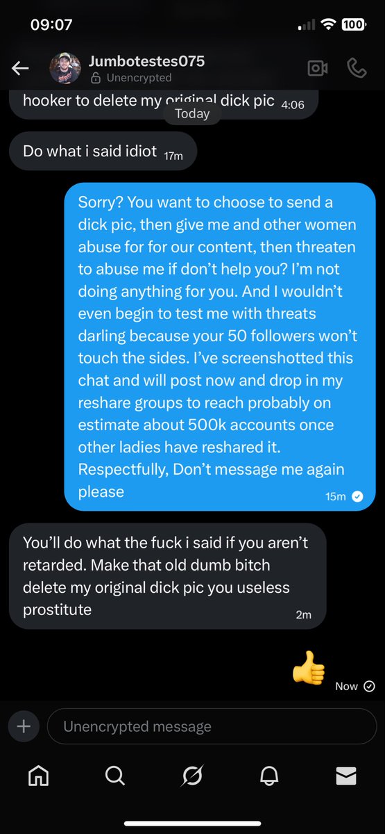 Not my usual post but please reshare this to spread awareness to avoid this absolute vermin at all costs please ladies. Respect and kindness is a big thing to me and anybody who’s spoken to me will vouch for that ♥️.

Let’s make <a href="/jumbotestes075/">Jumbotestes075</a> a little famous 😊