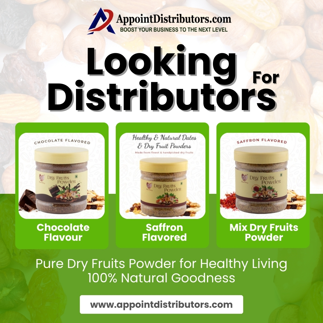 SnehaSingh3111's tweet image. Looking #Distributors for Premium Dry Fruits Powder

Brand - Trivedi Industries
Details - appointdistributors.com/trivedi-indust…

★ Higher Profit Margins
★ Get a #Distributorship

#DryFruits #DryFruitsPowder #Food #Bulkbuyers #Wholesalers #Dealers #Suppliers #Business #AppointDistributors