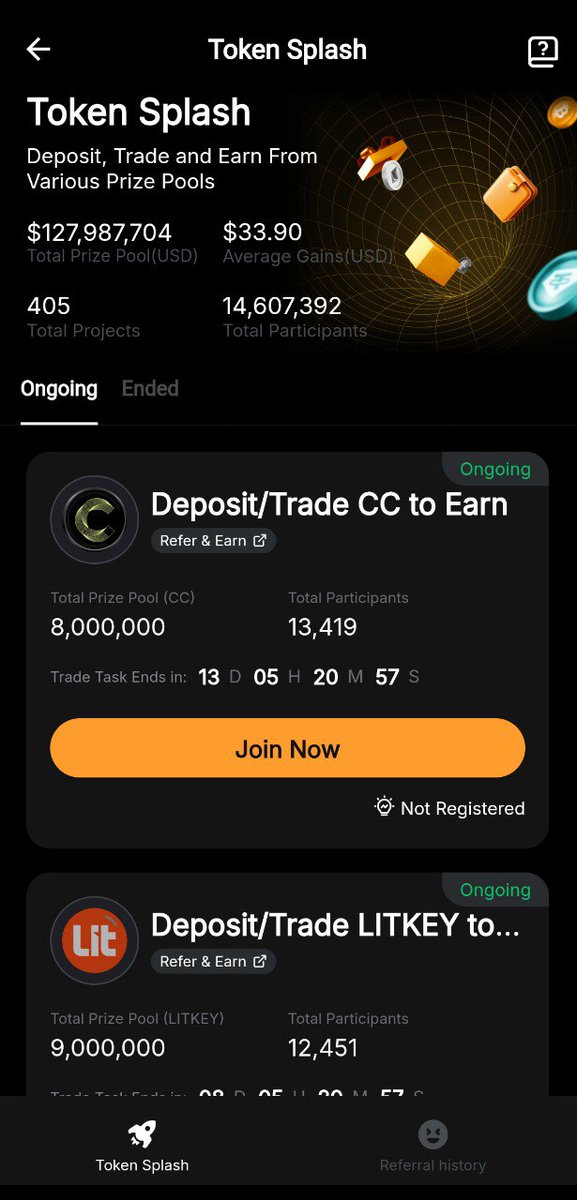 bybit2026's tweet photo. @BybitSouthasia token splash is always good to jump in just in time and do due tasks of trade and deposit to earn good rewards
#BybitTopPick https://t.co/ntWj6LF92P