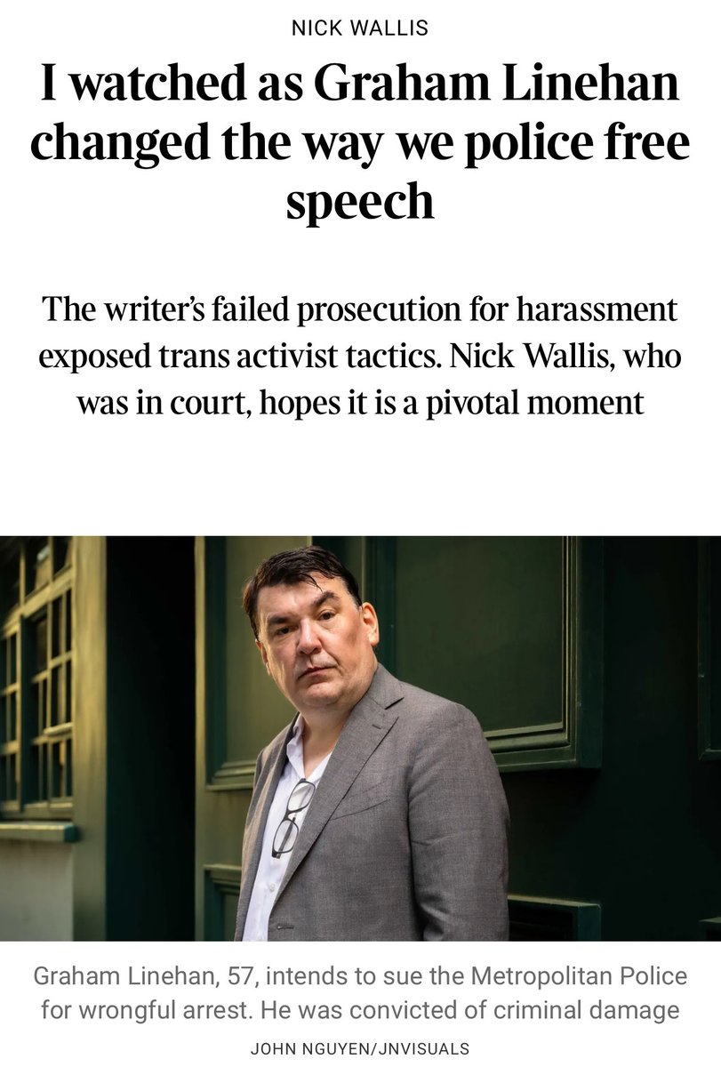 SpeechUnion's tweet image. “I watched as Graham Linehan changed the way we police free speech.”

When Graham was arrested by five armed officers at Heathrow over three posts on X, it was a shocking illustration of the free speech crisis in the UK.

It was the straw that broke the camel’s back. Shortly…