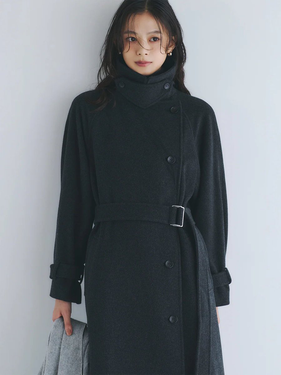 2025 WINTER COLLECTION 】 □ウールトレンチコート color：dark brown