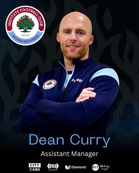 📣 Club Update
Institute FC can confirm that Dean Curry has stepped away from his 1st Team role.
Manager Peter Hutton: “We’re grateful for all Dean has given the club. We wish him and his young family all the very best,he’ll never be a stranger.”
Thank you for everything, Dean.💙