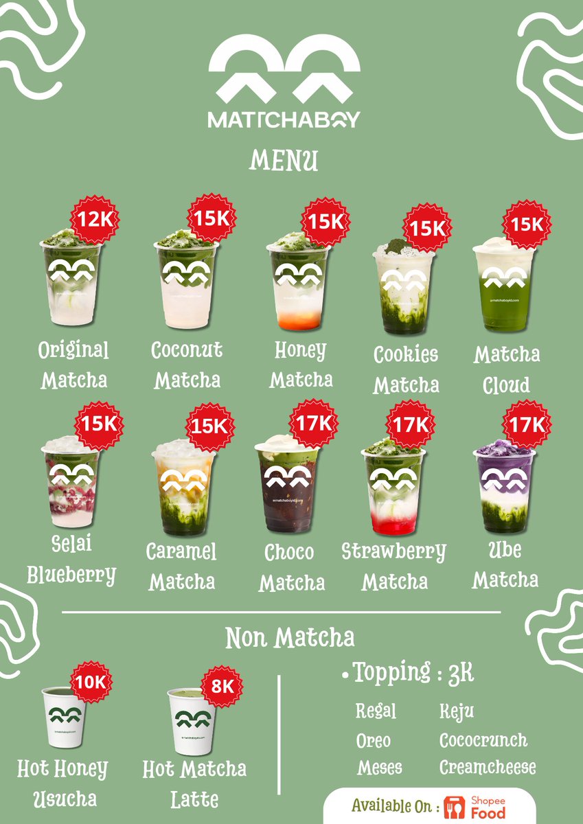 AmalinaFit30917's tweet image. Drink Menu Design Project 
#drinkmenudesign #menudesign #matchadrink