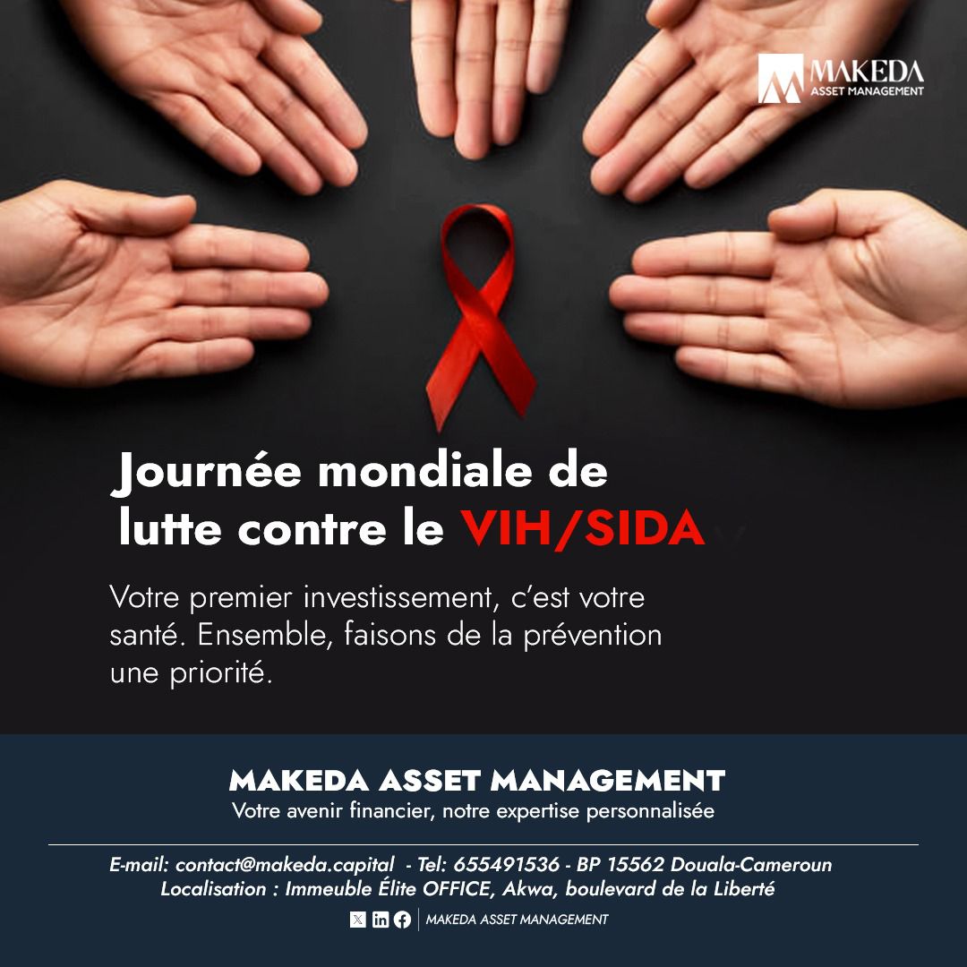 MakedaAssetMgnt's tweet image. 🎯 Le 1er décembre, nous rappelons que la santé reste le plus important de nos patrimoines.

❤️Protégez-vous, informez-vous, faites-vous dépister.

Parce qu’investir dans l’avenir commence par prendre soin de soi. ❤️

#JournéeMondialeDuSida #Prévention #SantéPourTous