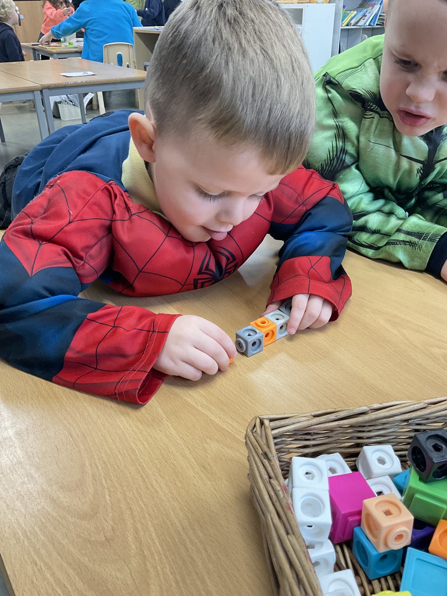 LancotSchool's tweet image. We&apos;ve had a super busy week in Daisy class, just like Little Miss Busy and Mr Clever! 🧠 Our little ones have been working incredibly hard on repeating patterns this week. Great work, everyone! Keep up the clever pattern spotting! #Nursery #MathsFun #RepeatingPatterns