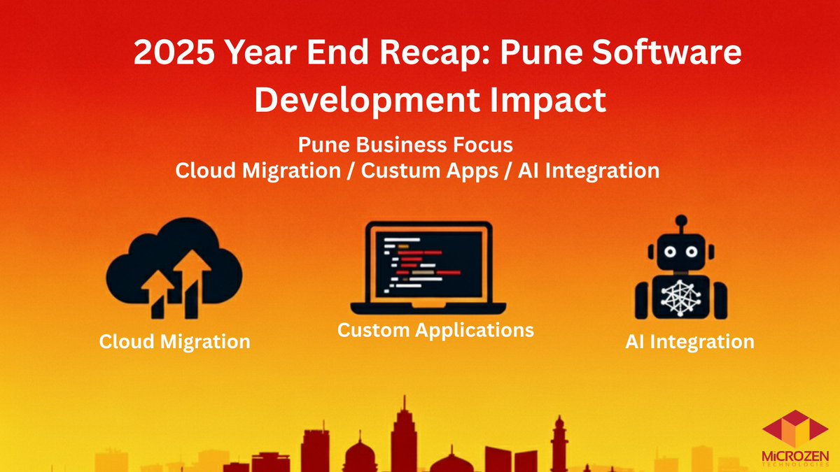 microzen_tech's tweet image. From automation to intelligent applications, Pune’s 2025 tech progress empowered businesses to modernize and grow faster.
Microzen Technologies continues delivering solutions that make a real impact.
#SoftwareSolutions #TechImpact #PuneIT #MicrozenTechnologies