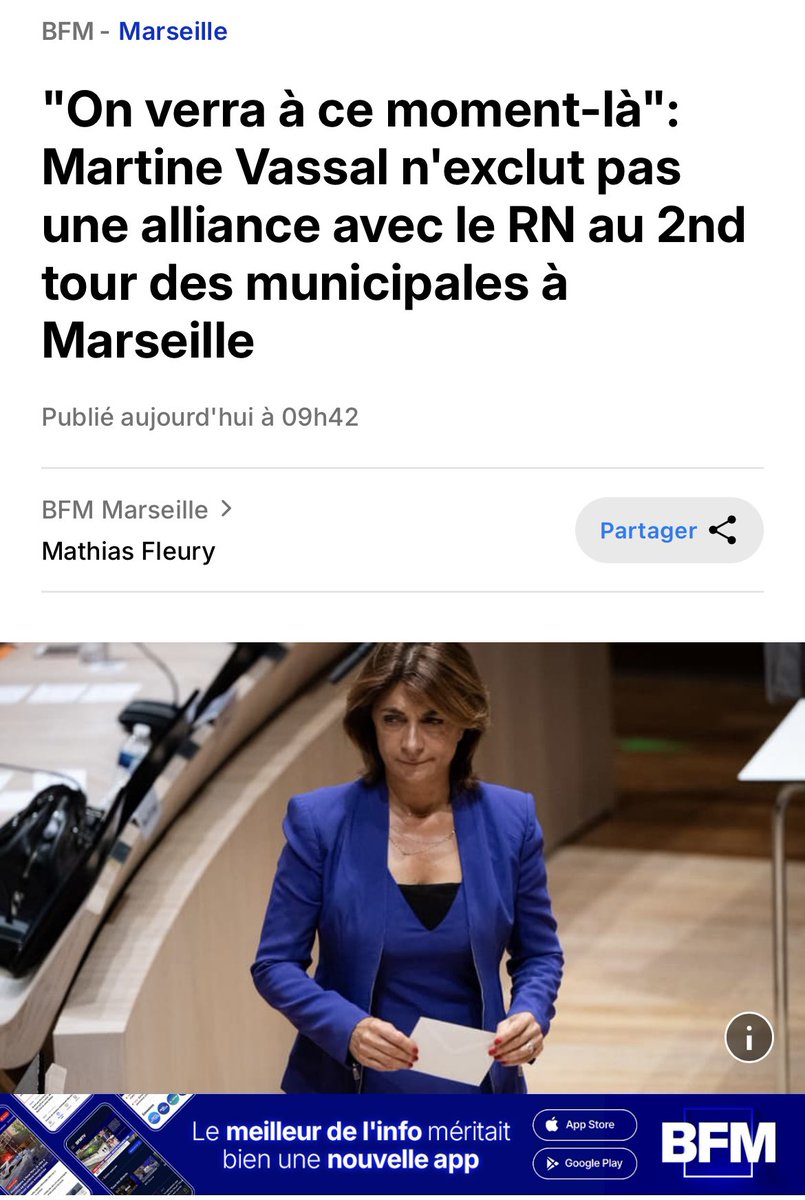 Bon ben au moins c’est clair… 

Le camp des modérés marseillais ne peut pas l’accepter, <a href="/MartineVassal/">Martine Vassal</a>. 

La droite (et l’extrême droite) n’ont pas le monopole du centre ! 

C’est pourquoi nous avons créé le Forum marseillais avec la <a href="/LaConventionBC/">La Convention</a> et le <a href="/PartiRadicalG/">Parti Radical de Gauche</a>