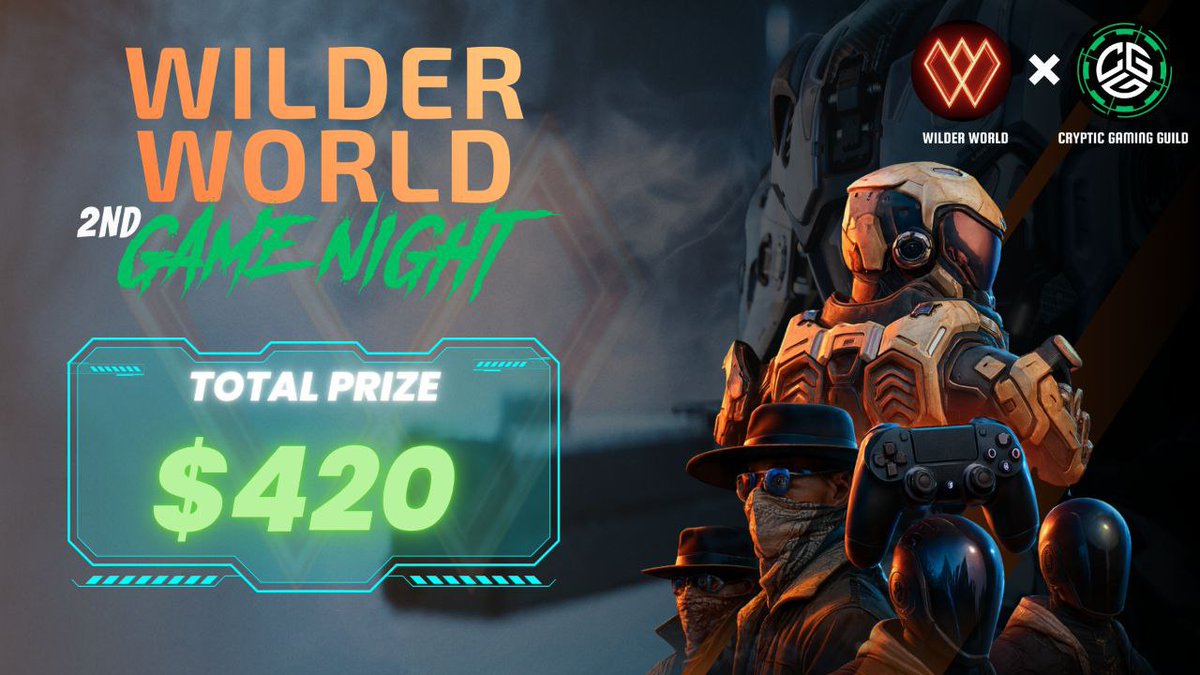 TheCrypticGG's tweet image. 🎮 2nd Wilder World Game Night with $420 Prize Pool!

Our first game night with Wilder World was a blast, over 100 participants, and more than half shared their screens! Now we’re back with a bigger prize pool and new challenges to win a share of $420! Let’s make it $WILD-er! 🚀…