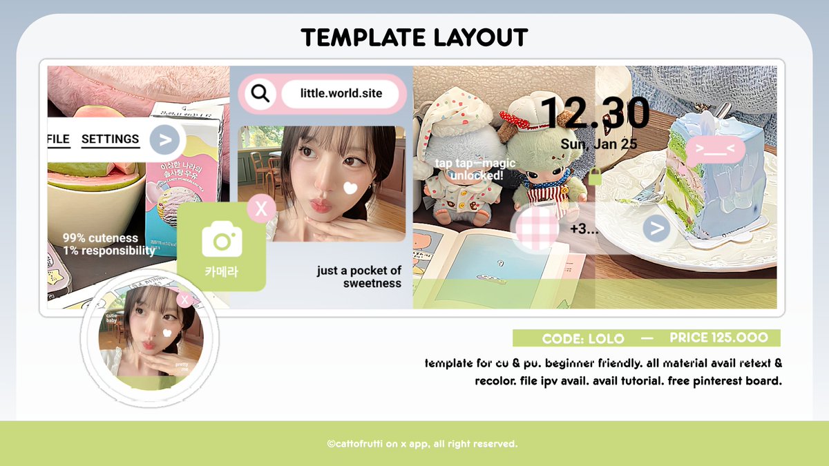 cattofrutti's tweet image. help repost, thank you.

hemlo teman timun... aku punya 3 template layout yang butuh diospek nih, kalo ada yang gak aman tolong dm ya, timakaci 🥺🩷

#zonauang