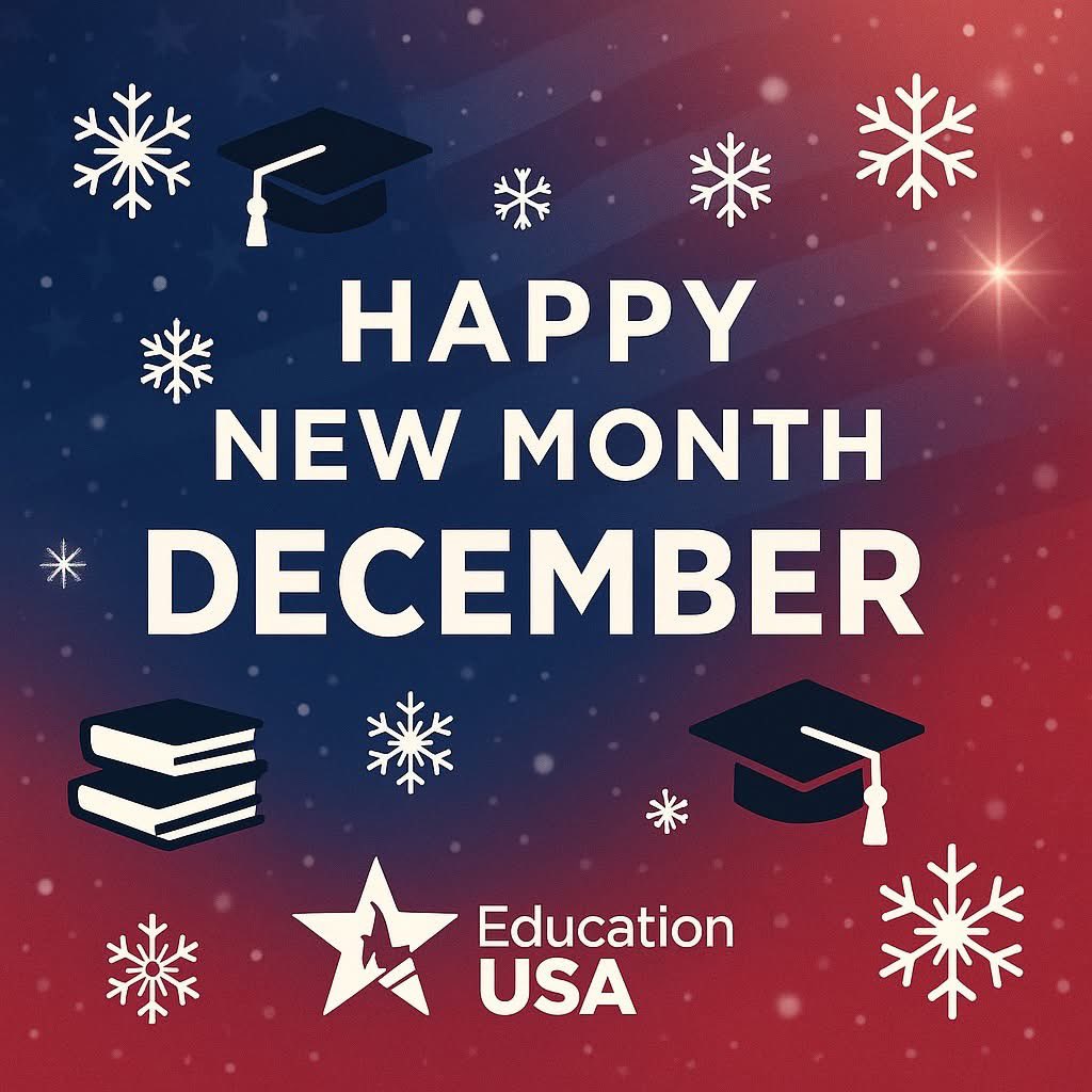 EdUSAGhana's tweet image. Hello December!
A new month = new chances to chase your U.S. study dreams. 

Let EducationUSA Ghana guide you every step of the way — from applications to visas and beyond. Let’s finish the year strong! 

#EducationUSAGhana #StudyInTheUSA #NewMonthGoals #DecemberVibes