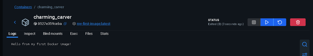 Today, I successfully built my first Docker image

Learning continues
