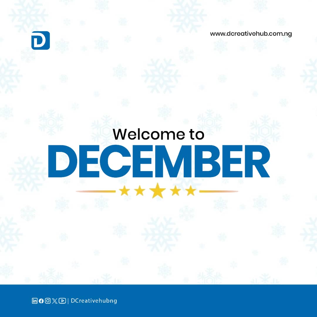 DCreativeHubng's tweet image. Happy new month!

It's the last phase of the year where every business owner takes a bit of rest from all that has been ongoing since the beginning of the year.