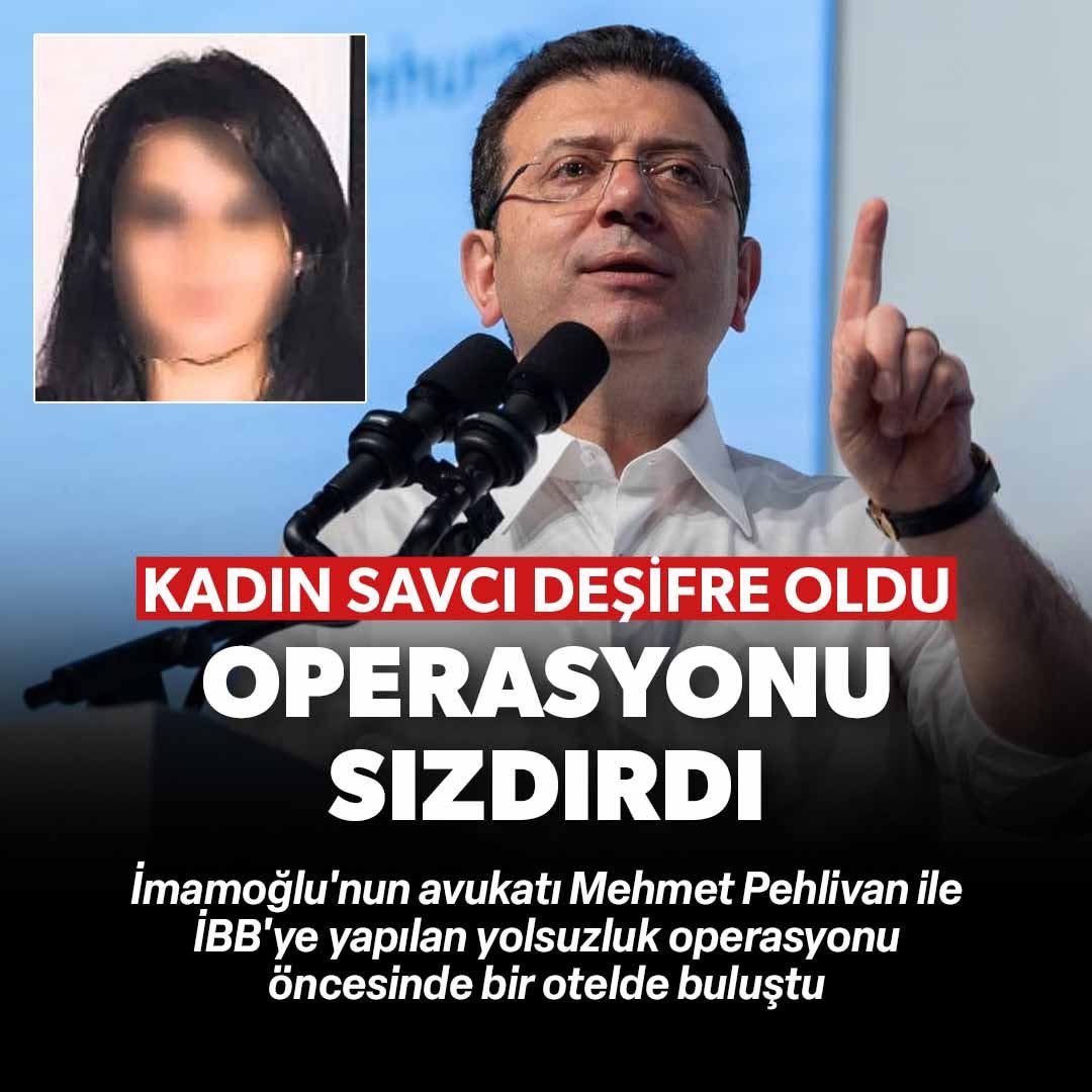 🔴 Neymiş kaçma şüpheleri yokmuş ta tutuksuz yargılanmalıymışlar.

Çarkın büyüklüğüne bakın 

İmamoğlu'nun avukatına bilgi sızdıran kadın savcı açığa alındı.

Kadın savcı S.Ç.S.'nin, "İmamoğlu Çıkar Amaçlı Suç Örgütü" operasyonunu otelde buluştuğu İmamoğlu'nun avukatı Mehmet
