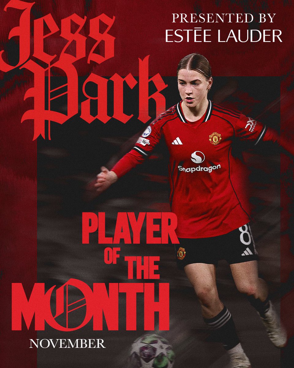 Successive awards for our no.8! 🏅🏅

Your votes mean Jess Park has been named our November Player of the Month 👏

🤝 <a href="/EsteeLauder/">Estée Lauder</a>