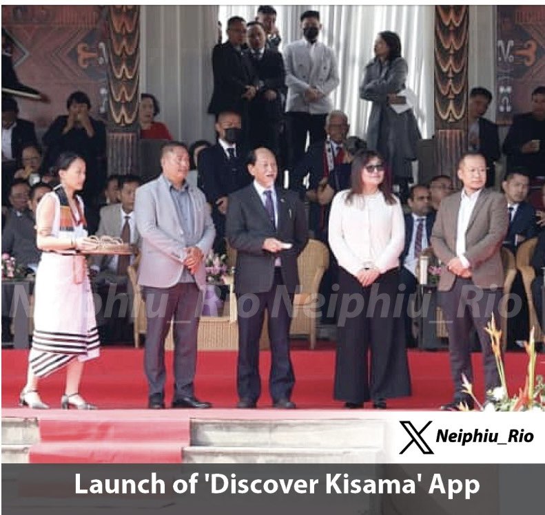 At the launch of "Discover Kisama" app by the Hon'ble Chief Minister Dr. <a href="/Neiphiu_Rio/">Neiphiu Rio</a> today along with the Commissioner &amp; Secretary, IT &amp; Communication, &amp; Director, IT &amp; Communication, Govt. Of Nagaland.
<a href="/MyGovNagaland/">MyGov Nagaland</a> <a href="/mygovindia/">MyGovIndia</a> <a href="/AshwiniVaishnaw/">Ashwini Vaishnaw</a> <a href="/anilkantony/">Anil K Antony</a> <a href="/PemaKhanduBJP/">Pema Khandu པདྨ་མཁའ་འགྲོ་།</a>
