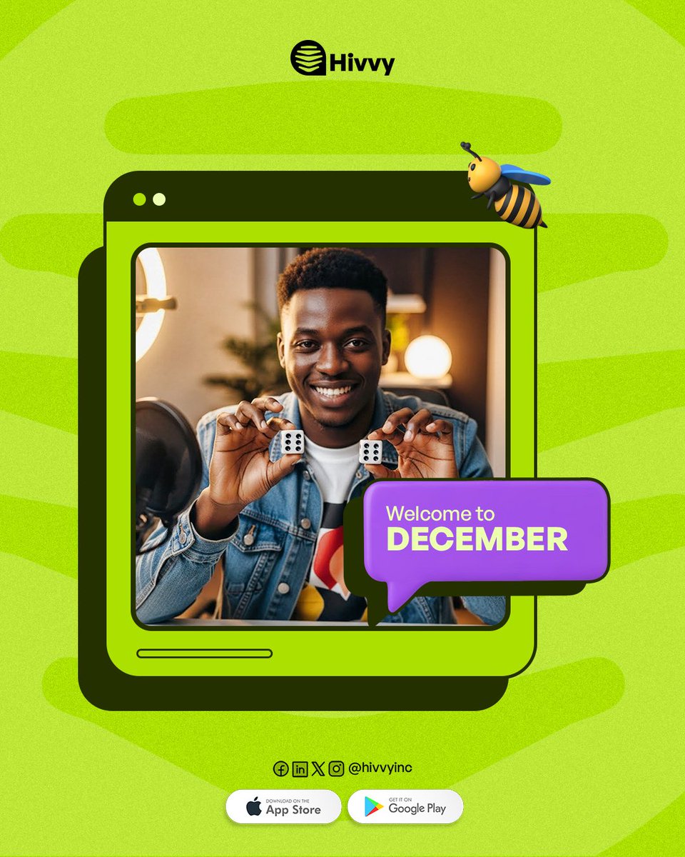 December is here. 
A month to grow your Hive, share your voice, and connect with people who get it.
Let’s make every conversation meaningful.
Let’s make belonging the standard.

#hivvy #decemberishere #letsbuzztogether