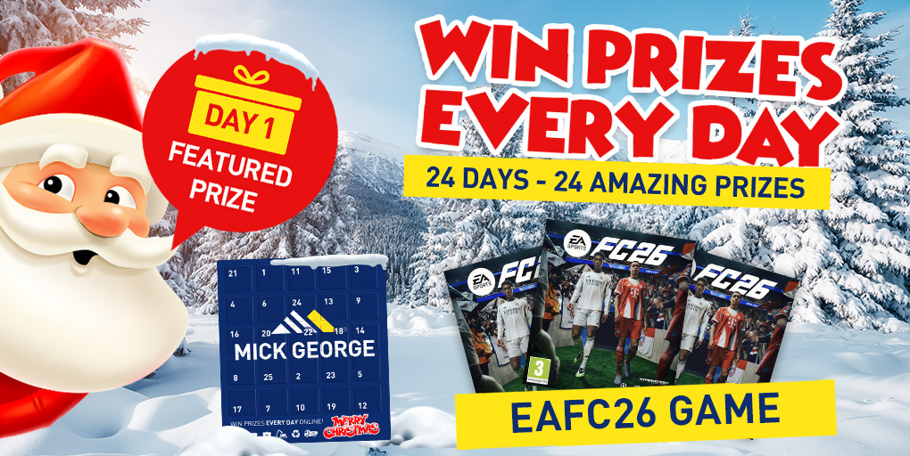 🎅It's back!!

📢Our biggest ever advent giveaway is here and this year, you can win more than ever before! 

🎁24 days, 24 amazing prizes to be won! 

⚽To kick things off, we're giving you the chance to win a copy of EAFC 26 on your preferred platform.

To enter: 

✅Like and