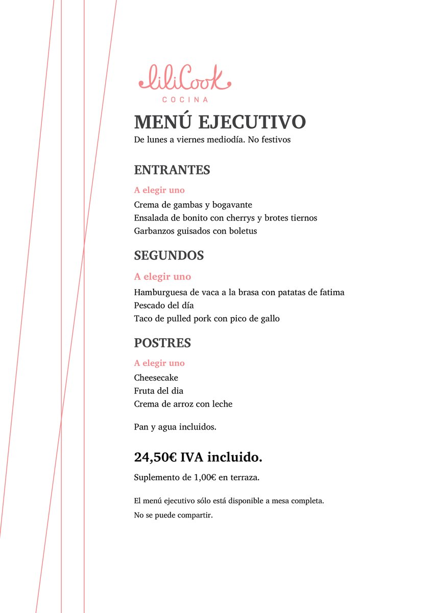Diciembre empieza con sabor en Lilicook🎄🍴 Platos que abrigan, producto de temporada y el toque festivo que comienza a notarse en cada elaboración.

Reserva y disfruta del primer menú de diciembre con nosotros ✨🦞 Lunes, martes, jueves y viernes al mediodía 

#menu #salamanca
