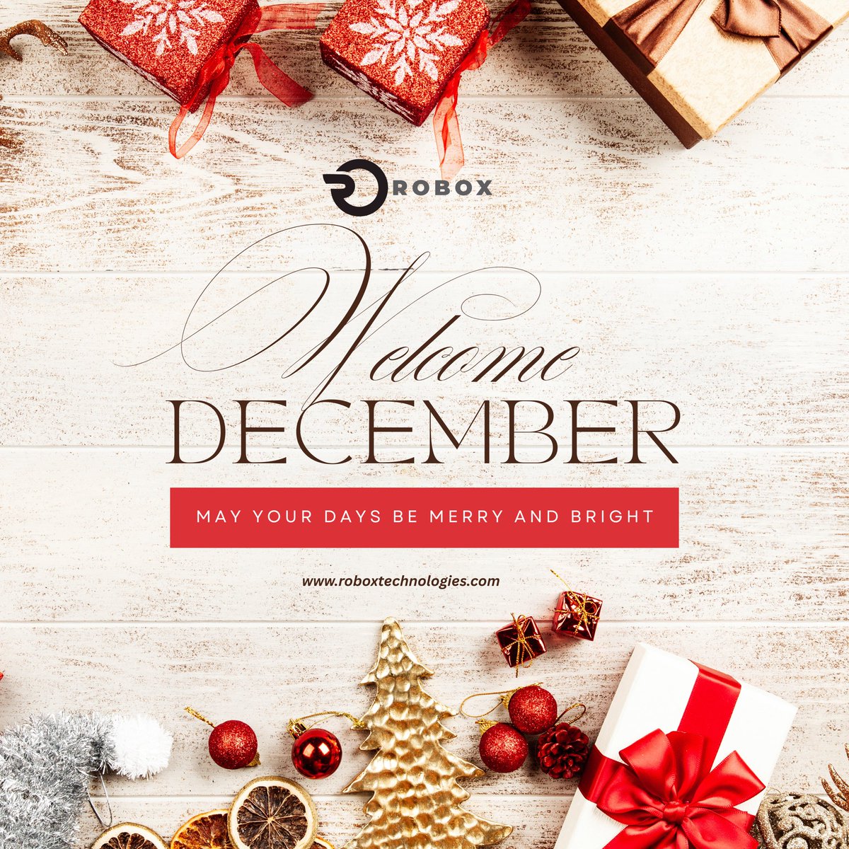 Robox_Tech's tweet image. Hello December! ✨
Wishing you joy, growth, and a beautiful end to the year.
May your days be merry and bright. 🎄💛
#December #NewMonth #HappyNewMonth
