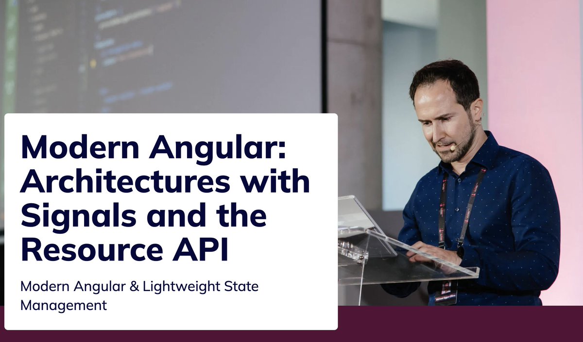 ManfredSteyer's tweet image. Our upcoming Modern Angular Workshop (this Thu and Fri) now also includes the new Signal Forms.

✅ Custom Validators (sync, async, http, tree)
✅ Using Schemas
✅ Conditional Validation
✅ Nested Forms
✅ From Groups &amp;amp; Arrays
✅ Custom Controls

We also cover all the things…