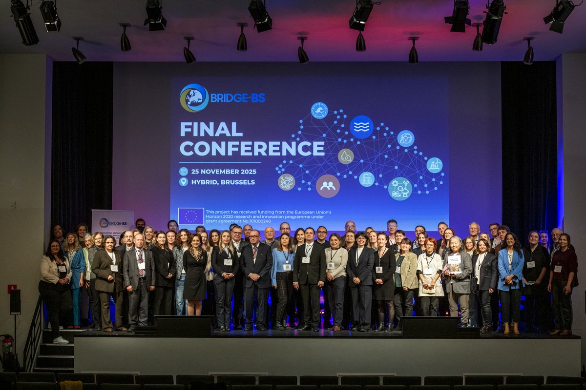 BRIDGE_BlackSea's tweet photo. BRIDGE-BS concluded with its Final Conference in Brussels, uniting 160 participants online and on-site! 🎉
After 4.5 years of research and innovation, the event celebrated the project’s achievements and called for cooperation and science-based policy for sustainable #BlackSea 🌊 https://t.co/Q9fXqntkF3