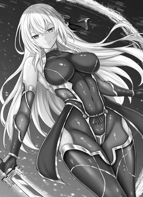 【今週の1枚:対魔忍シズナ】
もともと対魔忍みたいな強化スーツ着てるけど、もう少し忍びっぽく 