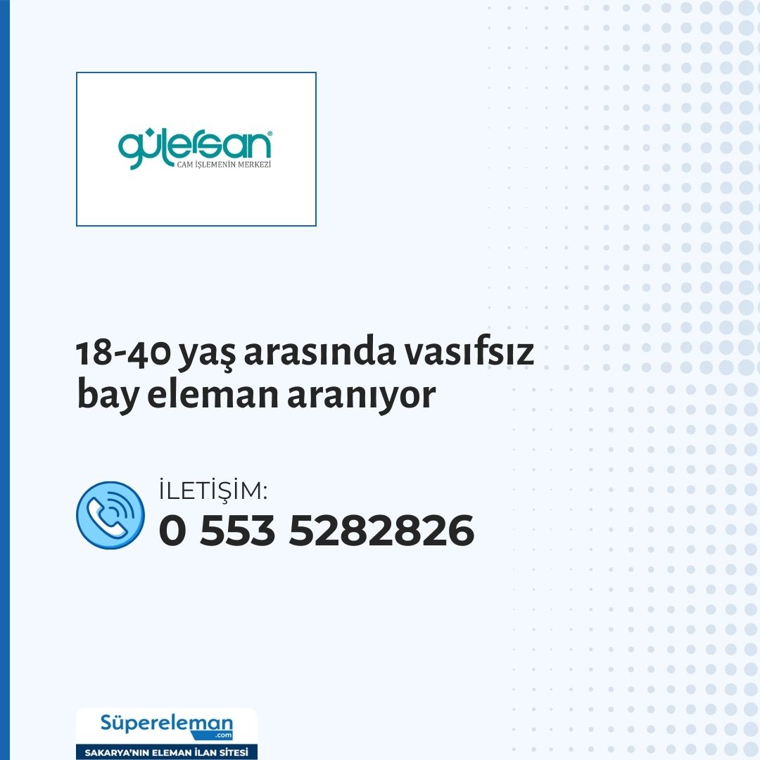 18-40 yaş arasında vasıfsız bay eleman aranıyor

📌 İlan Detayları:
supereleman.com/job/job_pzb7go…

🌐 Daha fazla ilan görmek için web sitemizi ziyaret edebilirsiniz: supereleman.com #sakarya #işilanı #işfırsatı #personel
#elemanaranıyor