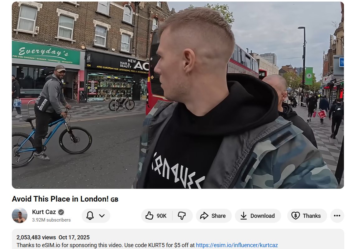 Compare the YouTube thumbnail with the actual footage in the video.