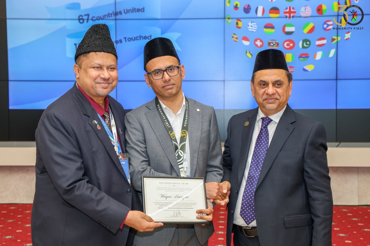 Through #HFConf25, we recognised the outstanding dedicated and sacrifice of members of the <a href="/HumanityFirstUK/">Humanity First UK</a> team in the service of humanity.