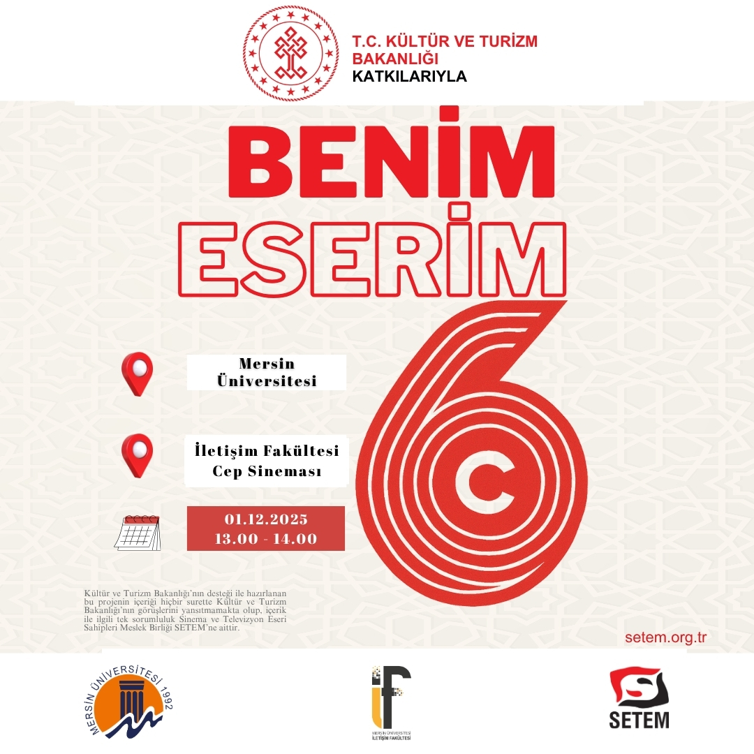 SETEM_M_B's tweet photo. Türkiye Cumhuriyeti Kültür ve Turizm Bakanlığı Telif Hakları Genel Müdürlüğü destekli Benim Eserim 6 Projesi kapsamında bugün Mersin Üniversitesindeyiz.
@TCKulturTurizm https://t.co/LYn9icIHp5