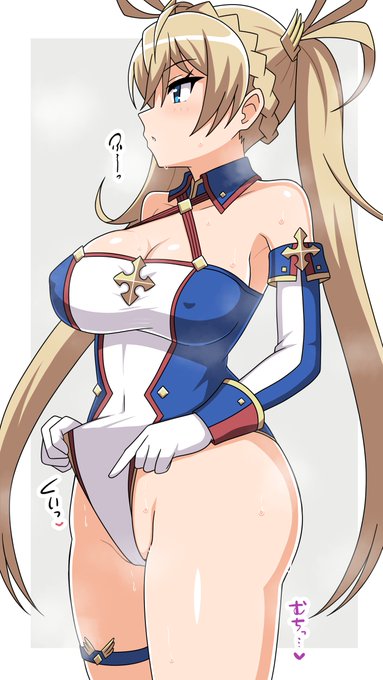 食い込みを直しているブラダマンテちゃん(FGO)再掲 