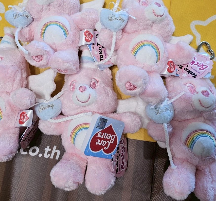 Care Bears × Becky キーチェーン2個セット Care Bears × Becky キーチェーン2個セット ハッピーカラー クマ キー