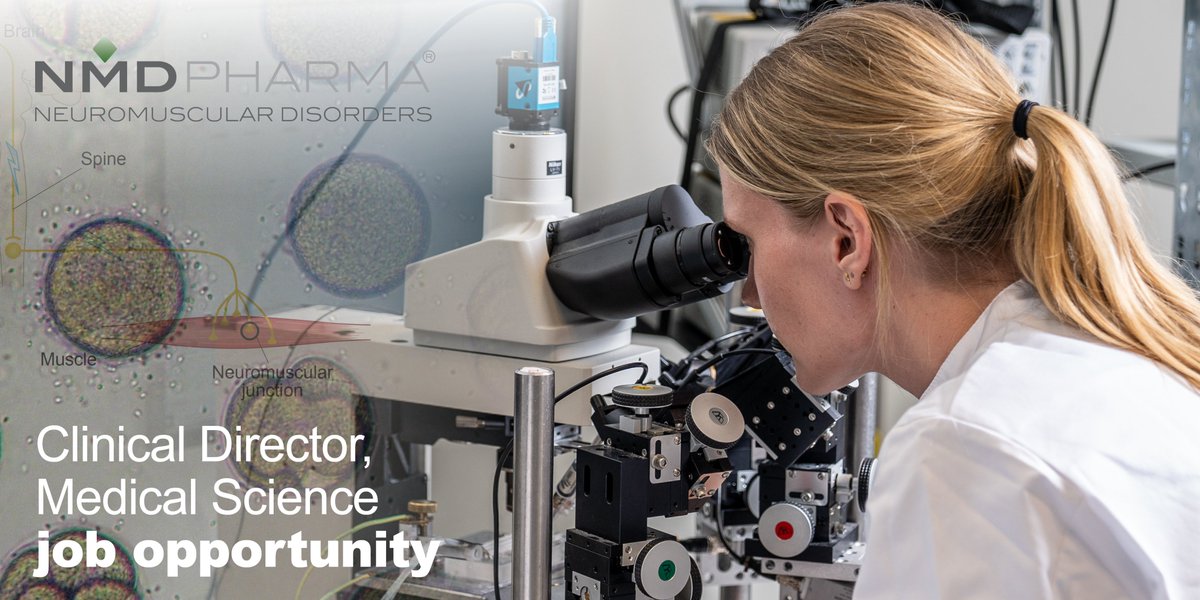 NMDPharma's tweet image. As we continue to progress towards late-stage #ClinicalDevelopment, NMD Pharma is looking for a Clinical Director to join our Medical Science team, based in Aarhus (preferred), Copenhagen, or remote. In this role, you will shape our clinical development strategy, ensure…
