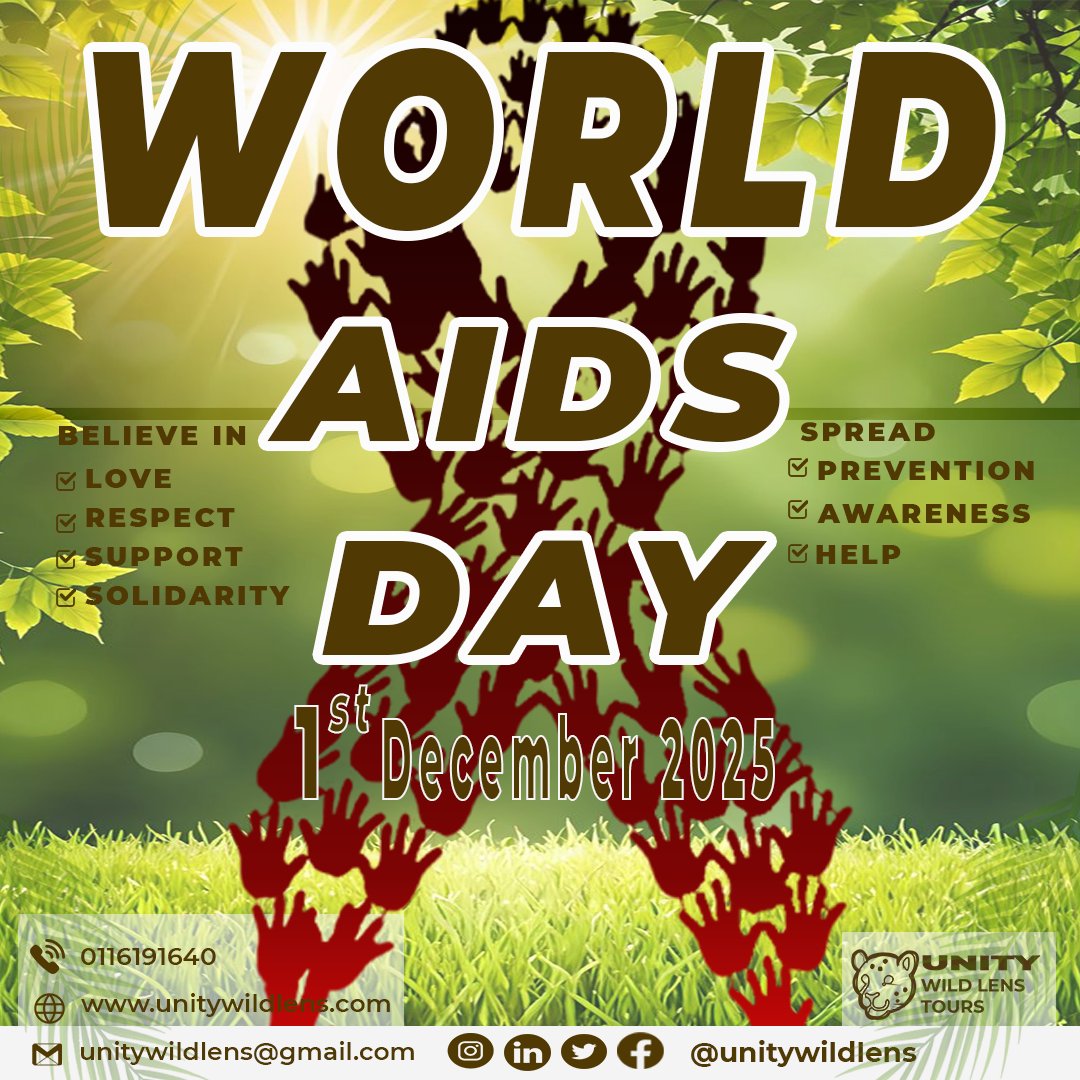 unitywildlens's tweet photo. “On World AIDS Day, we stand together in awareness, compassion, and hope. Let’s end stigma and support the fight against HIV/AIDS.”
 #WorldAIDSDay #EndHIV #StopTheStigma #HealthForAll #RedRibbon https://t.co/fl80jjXsCU