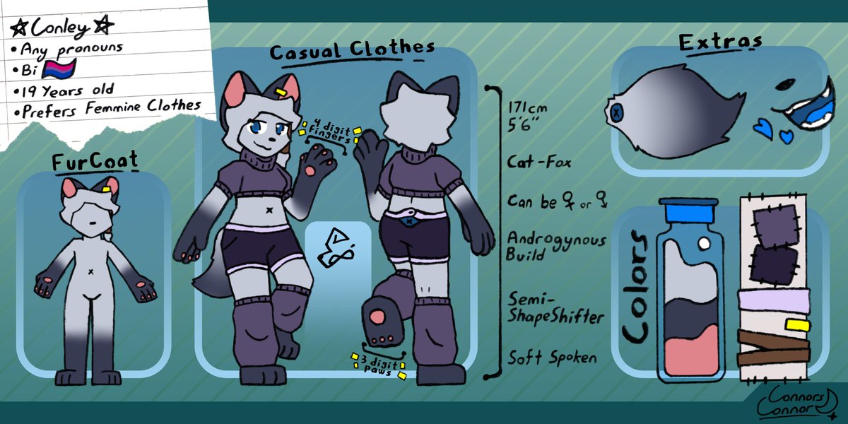 hai new ref sheet to gear up for riko artfight this year :3