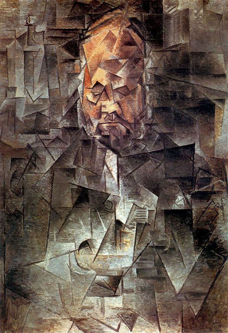 Portrait of Ambroise Vollard, 1910 #artbots #picasso