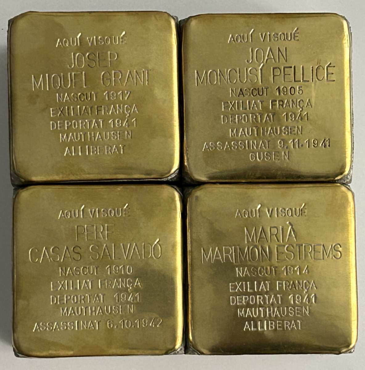 L’Ajuntament de Reus col·locarà aquest desembre quatre llambordes Stolpersteine en record dels deportats reusencs als camps nazis

ℹ️ reus.cat/noticia/lajunt…

<a href="/ReusArxiu/">Arxiu Municipal Reus</a>