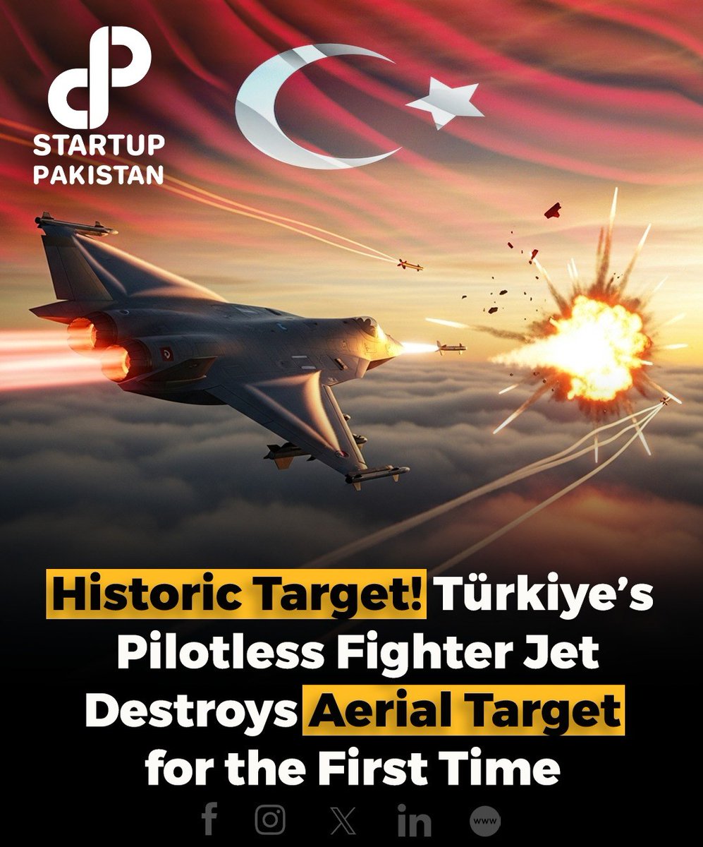 Türkiye’s first unma_nned figh_ter je_t, Bayraktar Kizilelma, made history as the world’s first UAV to successfully strike a jet-powered target with a beyond-visual-range air-to-air mis_sile. 

Informational post. Image is for reference. 

#Kizilelma #UAV #Bayraktar