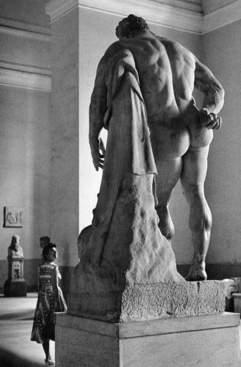 When the figure was excavated from the Baths of Caracalla in 1546 it was missing its legs, so Michelangelo’s protégé Guglielmo della Porta was commissioned to sculpt a new pair. 

His replacements were deemed so magnificent that when the authentic ancient legs were discovered