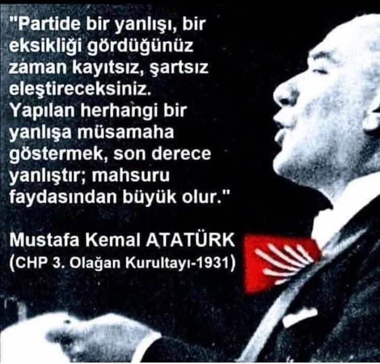 DÜN CHP GENEL BAŞKAN ÖZGÜR ÖZEL VE CHP ÖRGÜTÜ NİÇİN SESSİZDİ?

Dün (30 Kasım 2025) Gazi Mustafa Kemal Atatürk önderliğinde yapılan Aydınlanma Devrimleri’nin olmazsa olmaz hamlelerinden olan Osmanlı’yı çağın gerisinde bırakan ve batıran tarikatlarin ve cemaatlerin kapatılmasının