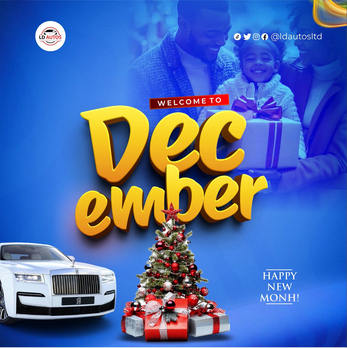 Ldautosltd's tweet photo. Happy New Month 
New month, New Goals… and of course, NEW WHIPS.🚗🏁

Let’s help you secure your dream ride this month. 🚘

#cars #Lagos #newmoth #autos #monday https://t.co/2y1fa0Ujth
