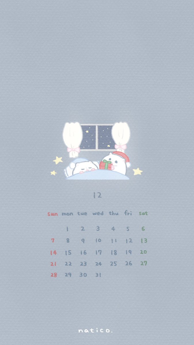 natico_hamu's tweet photo. 12月のカレンダー壁紙🎄
クリスマスなハムたちです🐹🐹

1年間ありがとうございました❤︎ https://t.co/EBnVaNoTqt