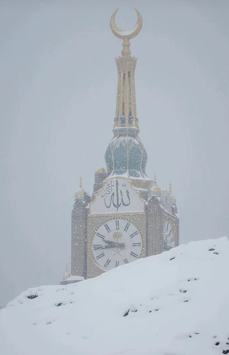 ماذا لو كان الشتاء ❄️ في مكة المكرمة 🇸🇦 بهذا الشكل