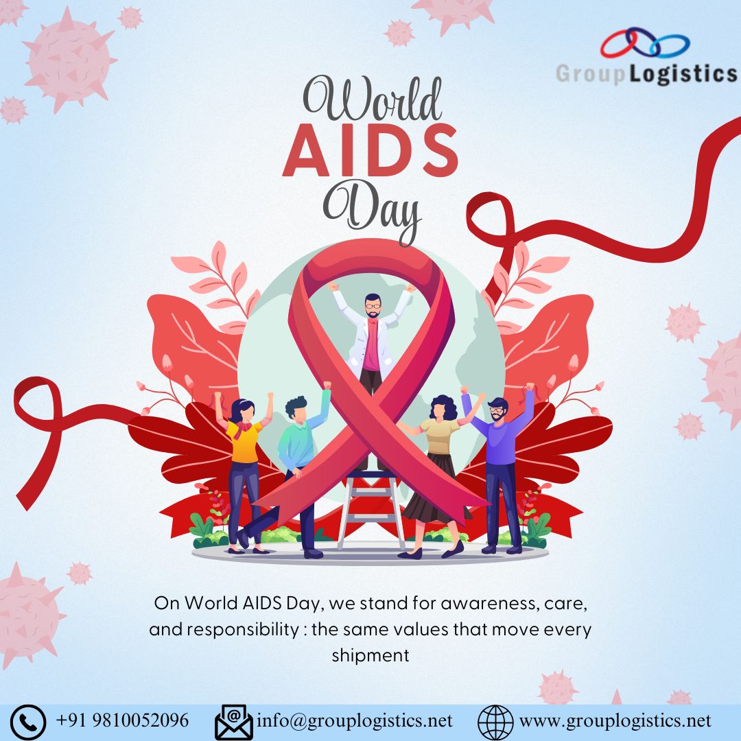 Logistics_58's tweet photo. On World AIDS Day, we stand for awareness, care &amp; responsibility.

Group Logistics bring these values to our pharma logistics ensuring safe, compliant &amp; temperature controlled delivery of medical supplies.

#WorldAidsDay #PharmaLogistics #HealthcareSupplyChain #GroupLogistics https://t.co/iMdsLzPsFV