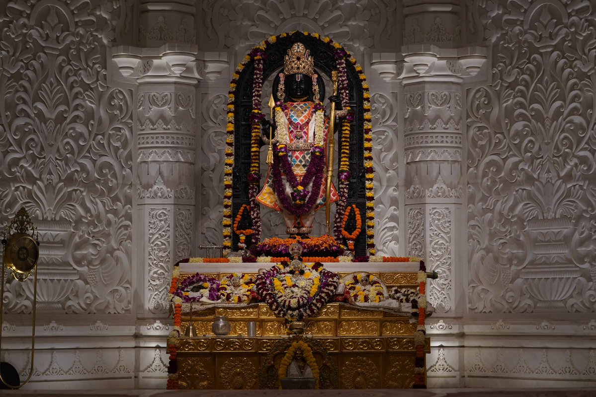 ShriRamTeerth's tweet image. अयोध्या स्थित श्री राम जन्मभूमि मंदिर में विराजमान प्रभु श्री रामलला सरकार 

Prabhu Shri Ramlalla Sarkar at Shri Ram Janmabhoomi Mandir